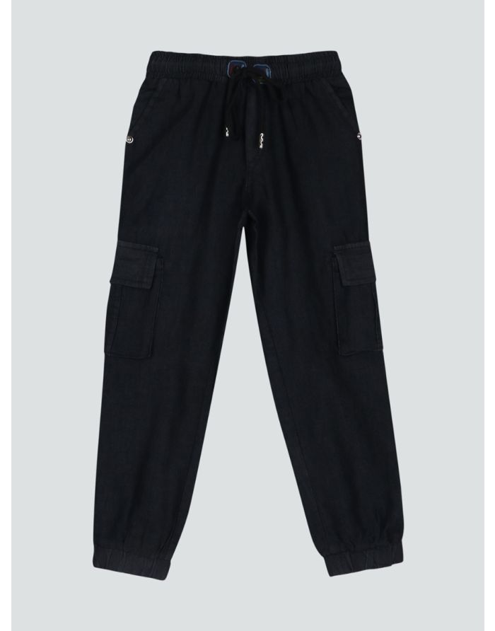 Buy Men Black Slim Fit Textured Casual Trousers Online - 312490 | Allen  Solly